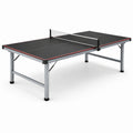 Tavolo da tennistavolo nero 274 × 152,5 × 76 cm con struttura in acciaio e rete inclusa
